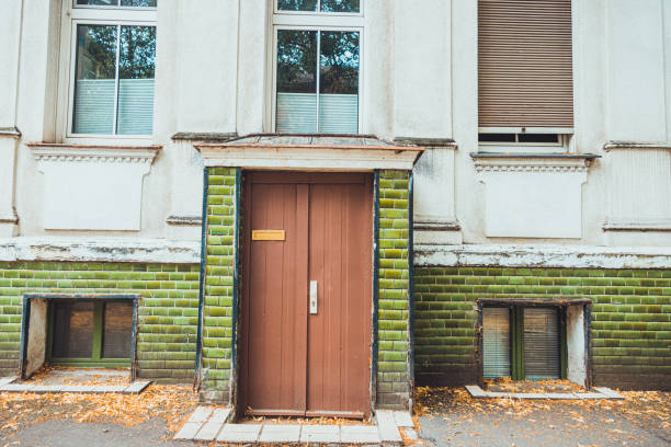 old entrance door on german house