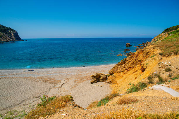 istock Greece island Skiathos beach in the sunny day 1163579776