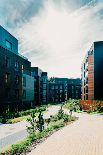 istock European Modern residential apartment building complex 1163583959