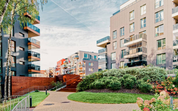 istock EU Modern glass residential buildings 1163584330
