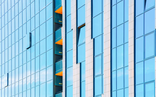 istock EU Glass windows as details of modern architecture 1163586114