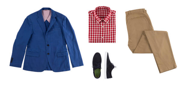 istock Flat lay of a formal men's clothes. Smart look 1163586878