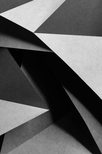 istock Background with geometric shapes of paper, composition abstract 1163588443
