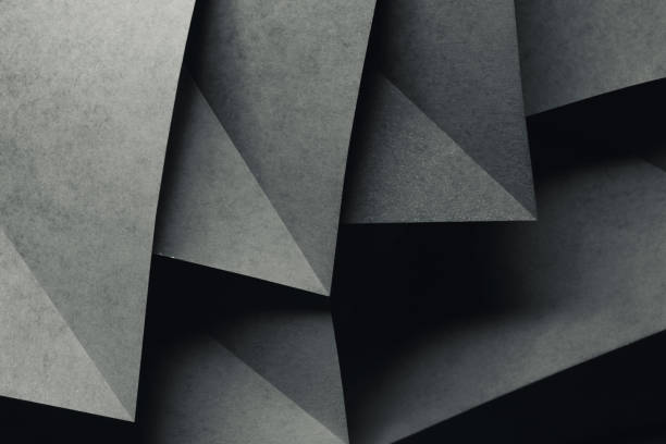istock Background with geometric shapes of paper, composition abstract 1163589209