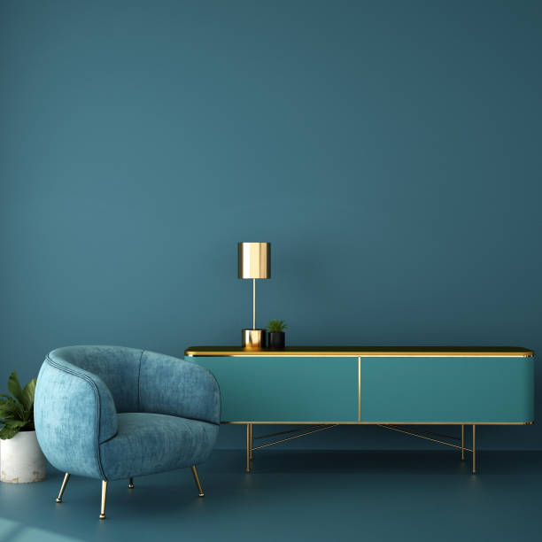 istock interior design for living area or reception in modern concept design/ 3d illustration,3d rendering 1163590515