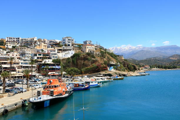 Agia Galini Beach in Crete island in Greece
