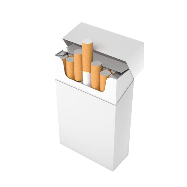 istock White blank pack of cigarettes. With brown filter 1163591741