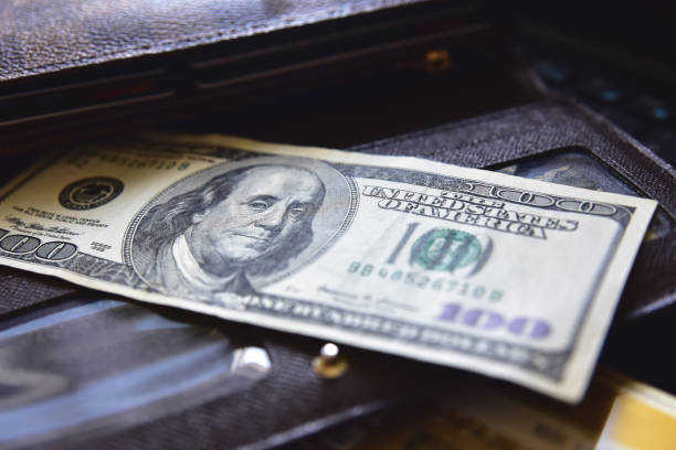 Three tens.Money concepts lightbox: