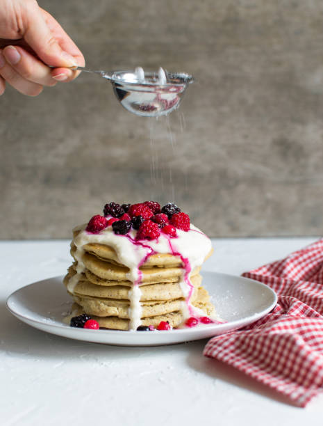 istock Stack of gluten free pancakes 1163596637