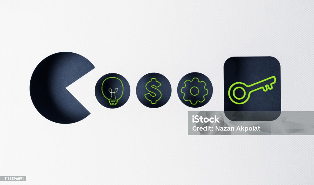 Solution Key Members Step By Step To Solution Key Stock Photo - Download Image Now - Aiming ...