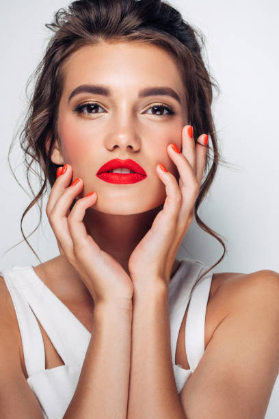 istock Beautiful woman with make-up 1163599870