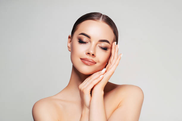 istock Woman with natural make-up 1163601924