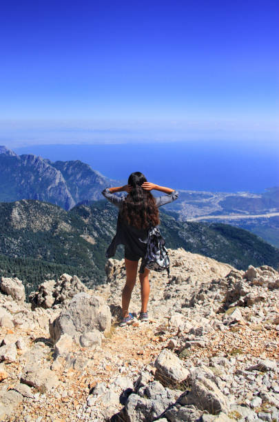 istock Success and Victory in the mountains 1163612821