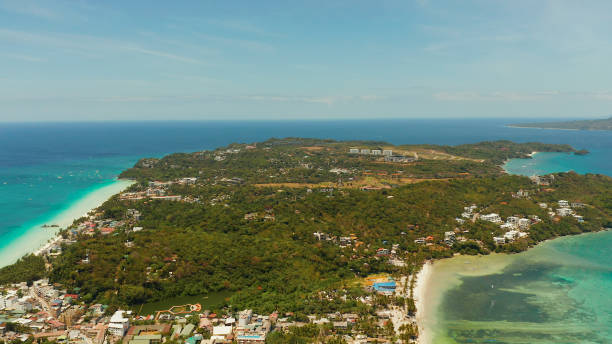 istock Tropical island with sandy beach, Boracay, Philippines 1163618067