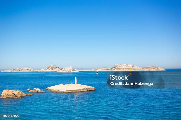 Marseille France Sunny Frioul Islands Chateau Dif Stock Photo - Download Image Now