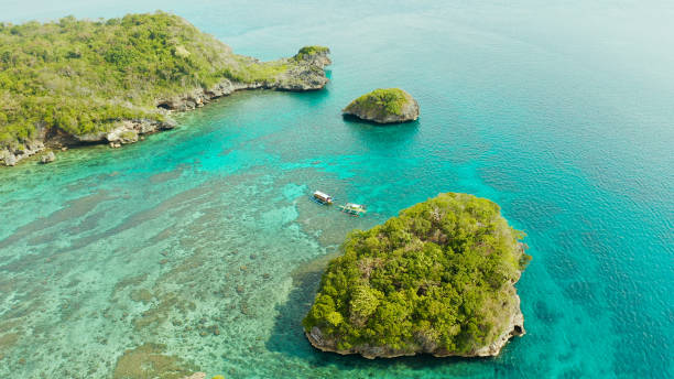 istock Seascape: island in the lagoon Boracay, Philippines 1163619498