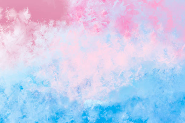istock Watercolor Background - Pastel Blue and Pink Vignette 1163621343