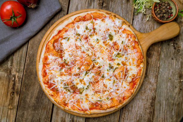istock Mexican pizza with meat and jalapeno 1163621707