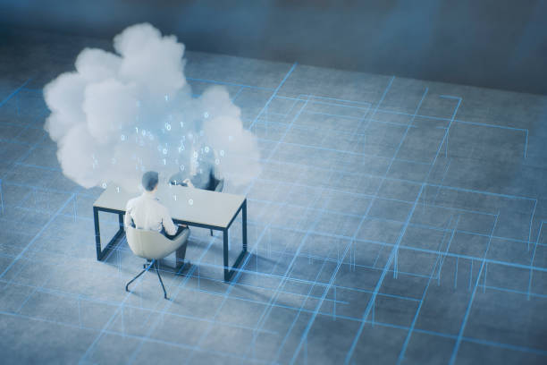 istock Futuristic business meeting 1163624084