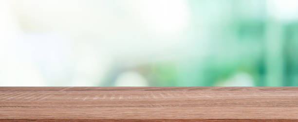istock abstract blurred greenery modern garden at outside home garden view through window in panoramic background with vintage balcony terrace wood plank for show product on display concept 1163630448
