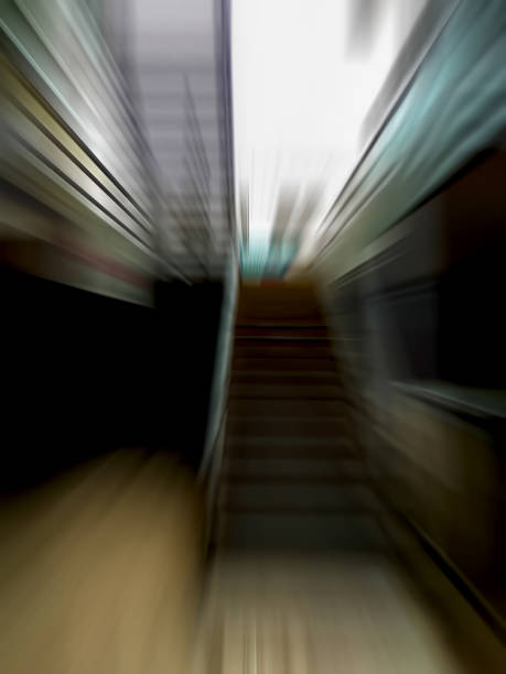 istock Underground public parking zone shot with motion blur effect. 1163630680