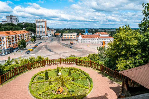 istock View of small town Mazyr in Belarus 1163633166