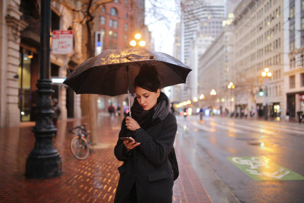istock Rainy afternoon in San Francisco downtown 1163634615