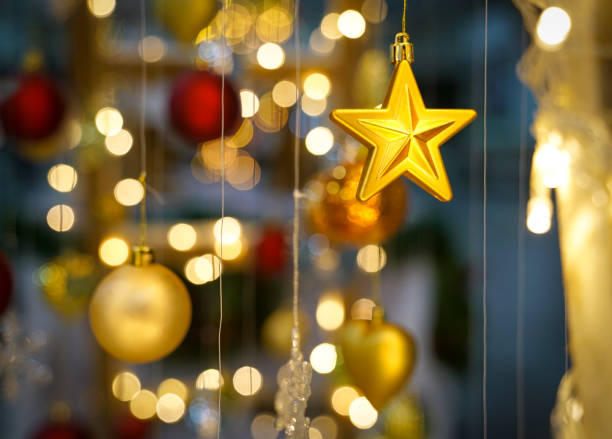 istock Christmas - baubles, balls, ornaments, star 1163640231