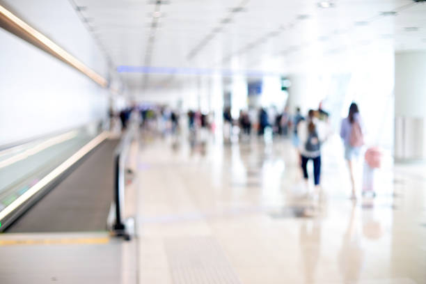 istock image of blur airpot  people use airplane 1163644684