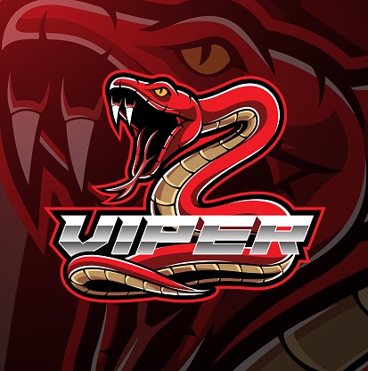 Illustration of Viper snake mascot logo design