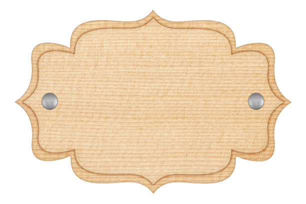istock empty wooden sign isolated on white 1163652054