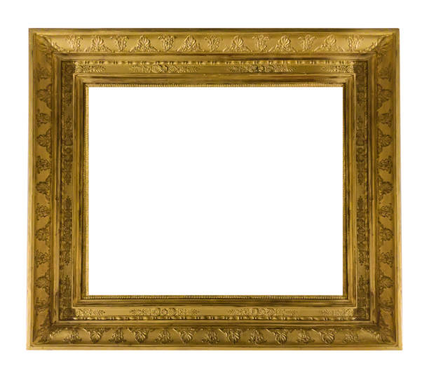 antique golden textured masterpiece frame