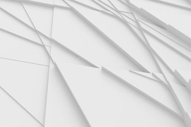 istock Background of many cracked three-dimensional forms at different heights from each other and cast a shadow 3D illustration 1163662861