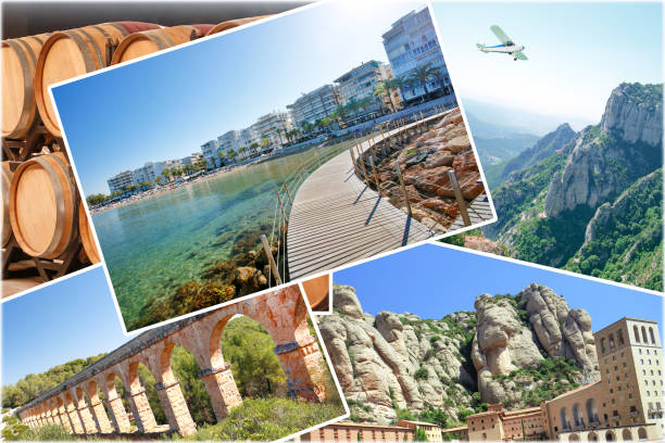 istock Spain Collage. Landmarks In Catalonia, Spain 1163665649