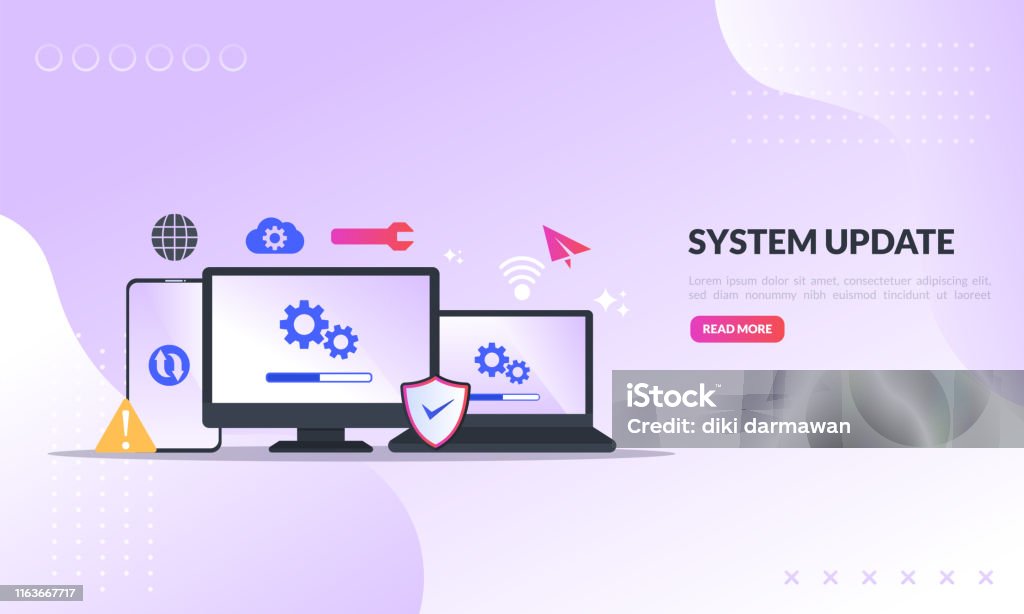 System Update Improvement Change New Version Software Installing Update ...