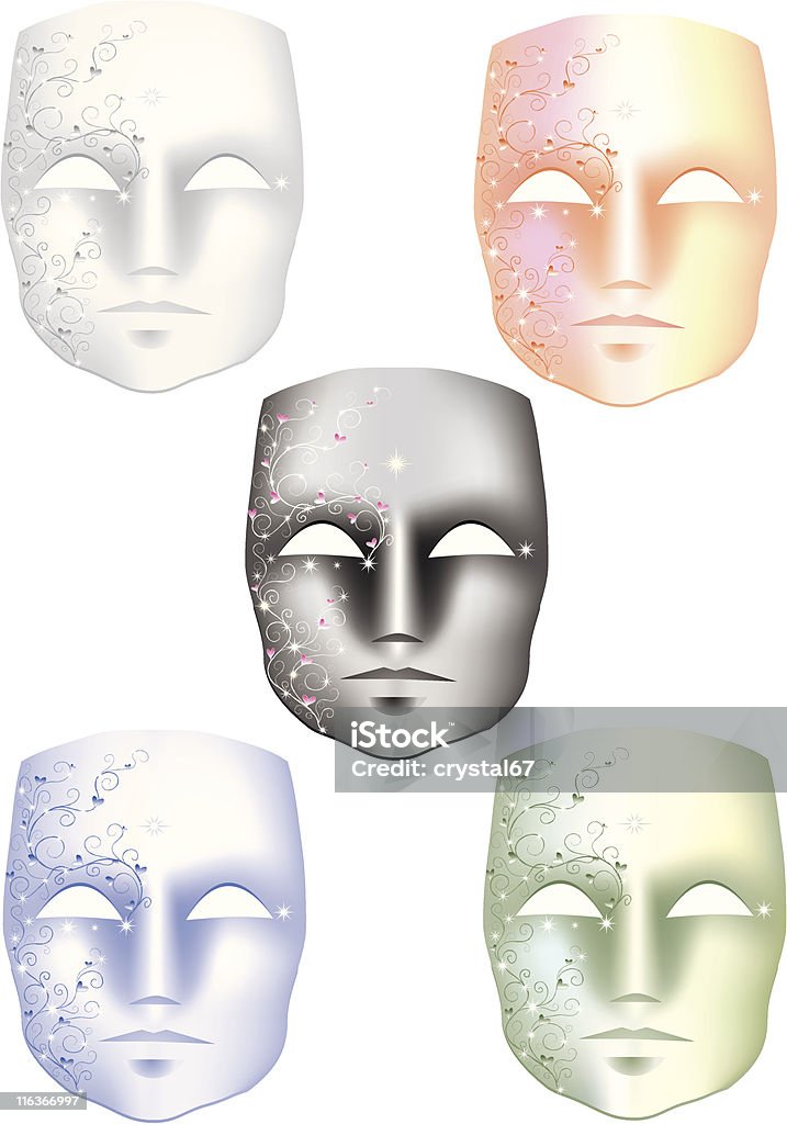 Masque de protection - clipart vectoriel de Masque de mascarade libre de droits