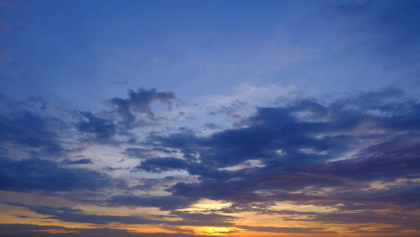 istock Beautiful sky with clouds background, Sky with clouds weather nature cloud blue, Blue sky with clouds and sun, Clouds At Sunrise. 1163670240