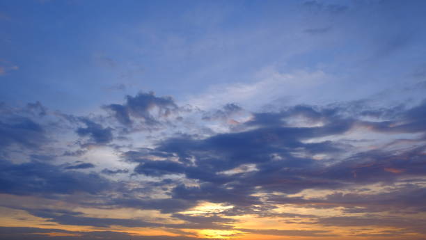 istock Beautiful sky with clouds background, Sky with clouds weather nature cloud blue, Blue sky with clouds and sun, Clouds At Sunrise. 1163670300