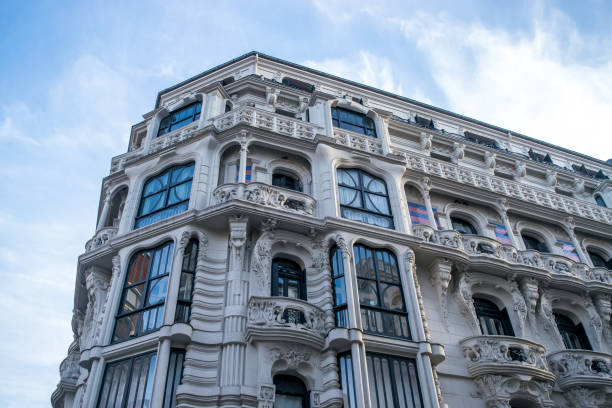 istock Old apartments in Bilbao Spain 1163672947