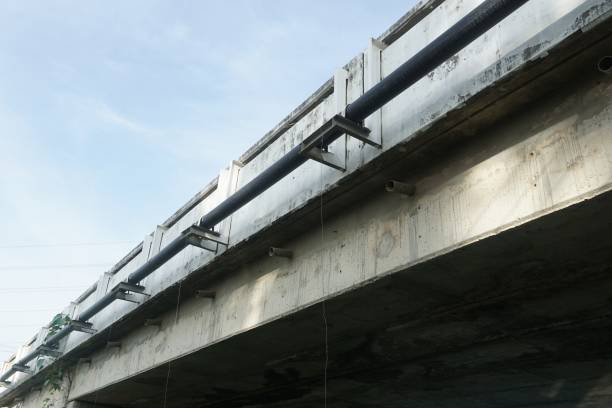 istock old cement bridge wall in country Thailand 1163673173