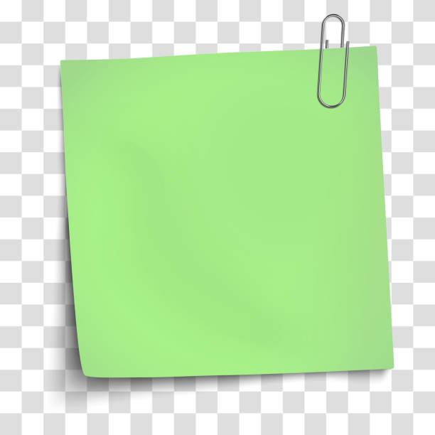 Green Note 1,200+ Sticky Note Transparent Background Stock Illustrations, Royalty ...