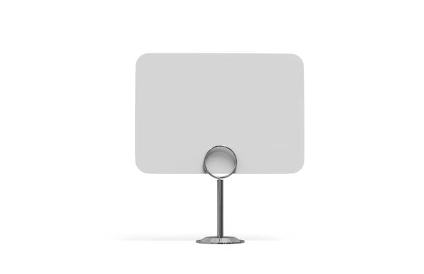 istock Card holder mock up template, Reserved sign on isolated white background, 3d illustration 1163679082