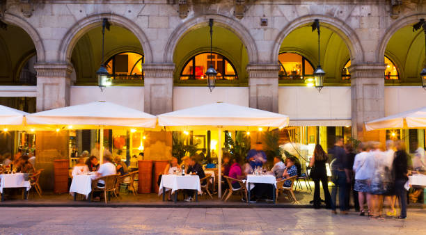 istock Placa Reial in Barcelona, Spain 1163686898