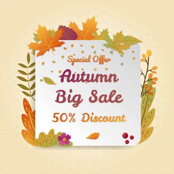 istock Autumn thanksgiving party invitation card with red background 1163688414