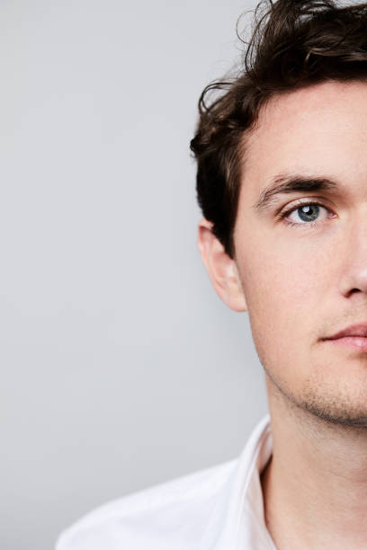 istock Close of blue eyed guy 1163690255