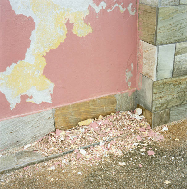 istock paint layers crumbe down off wall into small flakes 1163695856