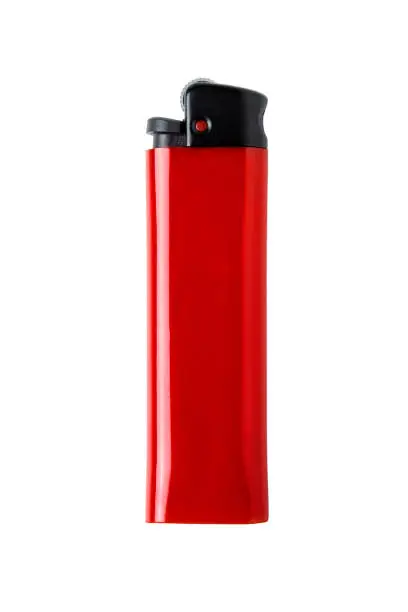 Photo of Red plastic gas lighter