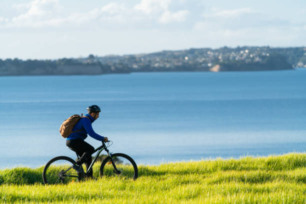 Bike riding in New Zealand.