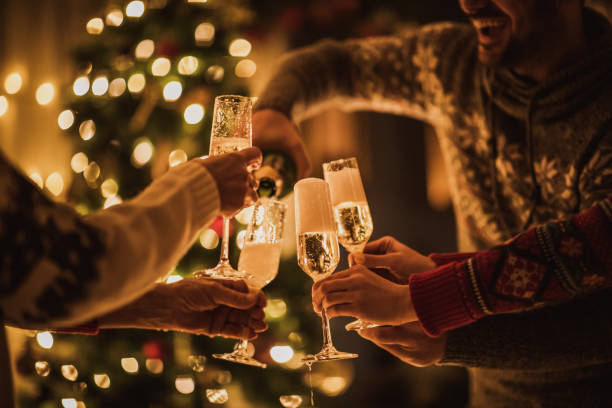 istock Pouring champagne on New Year's party! 1163699905