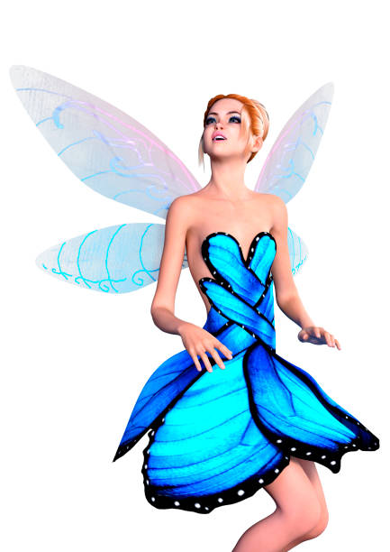 istock 3D illustration fantasy fairy on white 1163712783